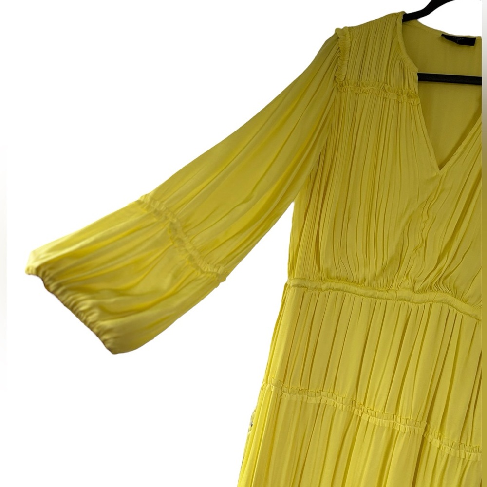 T TAHARI Cinched Waist Tiered Midi Dress, XL - Picture 7 of 11